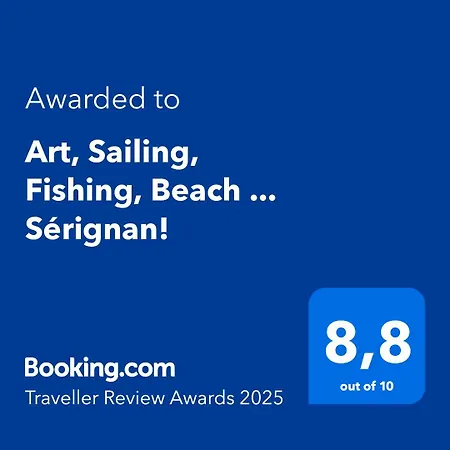 Art, Sailing, Fishing, ... Serignan! Apartment Serignan